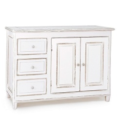 Credenza 2 ante 3 cassetti in legno Colette Bizzotto